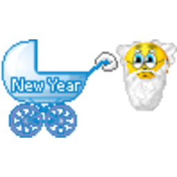 New Year Pram — new-year emoji for Slack & Discord (Discord)
