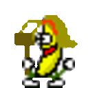 Bananadance Hammer — cartoon emoji for Slack & Discord