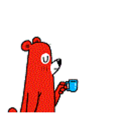 Bear Coffee — cartoon emoji for Slack & Discord (Discord)