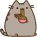 Pusheen Ramen — cartoon emoji for Slack & Discord