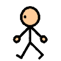 Stickman Walking — cartoon emoji for Slack & Discord (Discord)