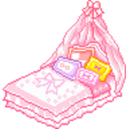 Bed Pink — pixel-art emoji for Slack & Discord (Discord)