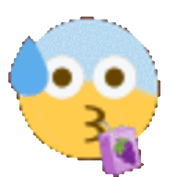 Nervous Sip — cartoon emoji for Slack & Discord (Discord)