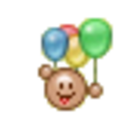 Balloons Fly — cartoon emoji for Slack & Discord (Discord)