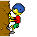 Rock Climb — cartoon emoji for Slack & Discord