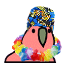 Zouk Parrot — cartoon emoji for Slack & Discord