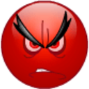 Red Angry Face — emotion emoji for Slack & Discord