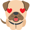 Heart Eyes Dog — dog emoji for Slack & Discord