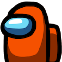 Among Us Orange — cartoon emoji for Slack & Discord (Discord)