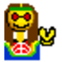 Hippy Peace — pixel-art emoji for Slack & Discord