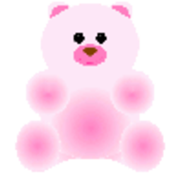 Teddybear Pink — cartoon emoji for Slack & Discord (Discord)