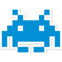 Space Invader Blue — logo emoji for Slack & Discord