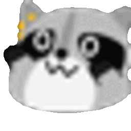 Raccoon Bounce — cartoon emoji for Slack & Discord (Discord)