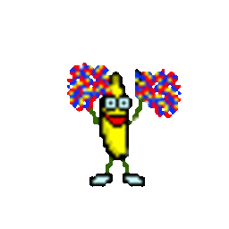 Banana Cheer — cartoon emoji for Slack & Discord (Discord)
