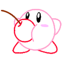 Kirby Cherry — cartoon emoji for Slack & Discord