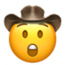 Astonished Cowboy — cartoon emoji for Slack & Discord