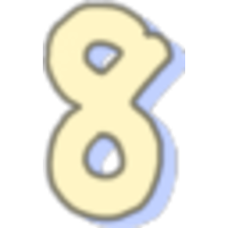 Number 8 Beige Outline — number emoji for Slack & Discord (Discord)