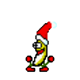 Bananadance Santahat — cartoon emoji for Slack & Discord (Discord)