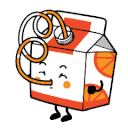 Juice Drinking Juice — cute emoji for Slack & Discord