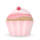 Cupcake Cherry — cartoon emoji for Slack & Discord
