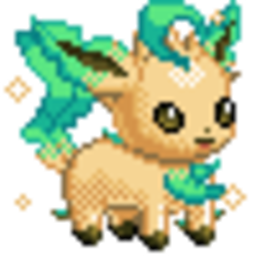 Leafeon Shiny 2 — cartoon emoji for Slack & Discord (Discord)