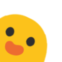 Yellow Bird Peeking — bird emoji for Slack & Discord