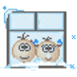 Window Snowing — cartoon emoji for Slack & Discord (Discord)