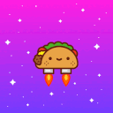 Flying Taco — cartoon emoji for Slack & Discord