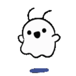 Ghost Heart — cartoon emoji for Slack & Discord (Discord)
