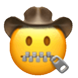 Zipped Cowboy — cartoon emoji for Slack & Discord (Discord)