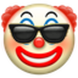 Clown Sunglasses — clown emoji for Slack & Discord (Discord)