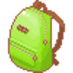 Backpack Green — cartoon emoji for Slack & Discord (Discord)