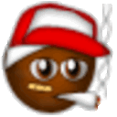 Smoking Rapper — cartoon emoji for Slack & Discord