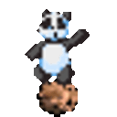 Panda Roll — cartoon emoji for Slack & Discord