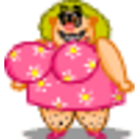 Fat Lady — cartoon emoji for Slack & Discord
