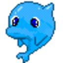 Dolphin — cartoon emoji for Slack & Discord