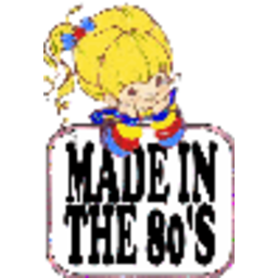 Retro Girl Made 80s — cartoon emoji for Slack & Discord (Discord)