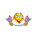 4july Flag — cartoon emoji for Slack & Discord