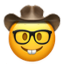 Nerdy Cowboy — cartoon emoji for Slack & Discord (Discord)