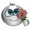 Smell Rose — cartoon emoji for Slack & Discord