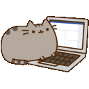 Pusheencomputer — cartoon emoji for Slack & Discord (Slack)