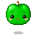 Sad Apple — cartoon emoji for Slack & Discord