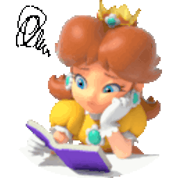 Princess Daisy — cartoon emoji for Slack & Discord (Discord)
