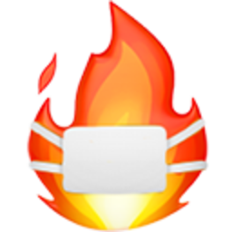 Fire With Mask — fire emoji for Slack & Discord (Discord)