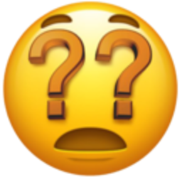 Question Mark Face — confused emoji for Slack & Discord (Discord)