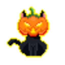 Pumpkin Cat — cartoon emoji for Slack & Discord (Discord)