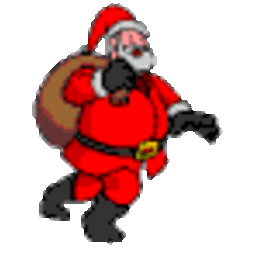 Santa Sneaking — cartoon emoji for Slack & Discord (Discord)
