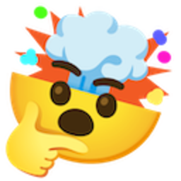 Thinking Mind Blown — cartoon emoji for Slack & Discord (Discord)