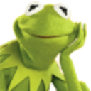 Kermit Smile — cartoon emoji for Slack & Discord
