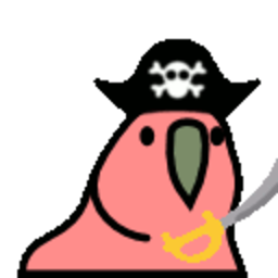 Pirate Parrot — cartoon emoji for Slack & Discord (Discord)